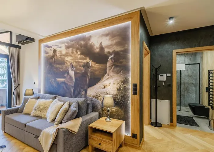 Apartament Wataha - Stylowy Apartament Z Bezplatnym Jacuzzi, Sauna Oraz Podziemnym Parkingiem W Cenie